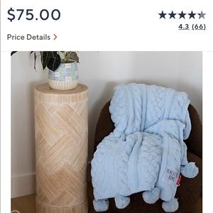 Peace love world Pom Pom blanket BRAND NEW from QVC